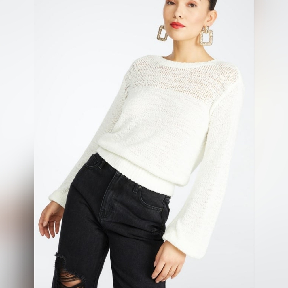 NWT CloseEasy Fit Spring Sweater - Marshmallow Cream/Off White - XXL